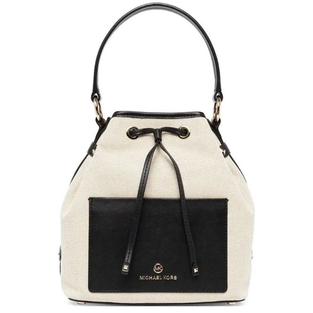 Michael Kors Black and Cream Shoulder Bag